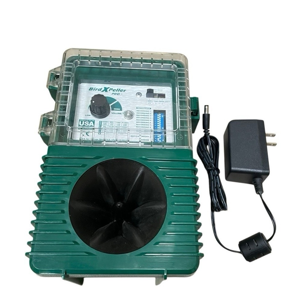 Bird X Peller Pro Electronic Bird Repeller Decoy Device Green WORKS